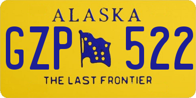 AK license plate GZP522