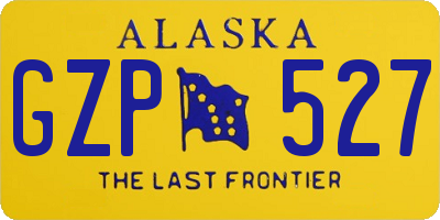 AK license plate GZP527
