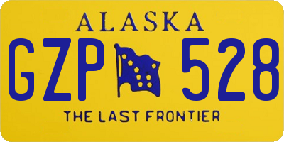 AK license plate GZP528