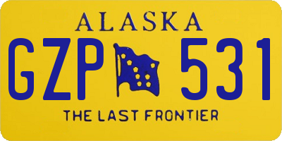 AK license plate GZP531