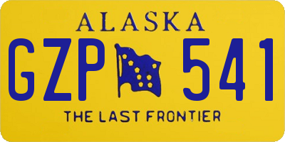 AK license plate GZP541