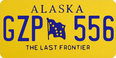 AK license plate GZP556