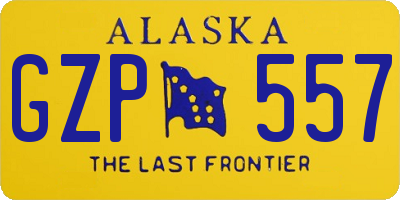 AK license plate GZP557