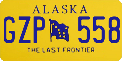 AK license plate GZP558