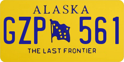 AK license plate GZP561