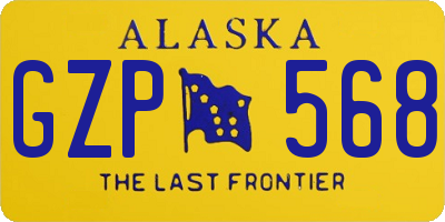 AK license plate GZP568