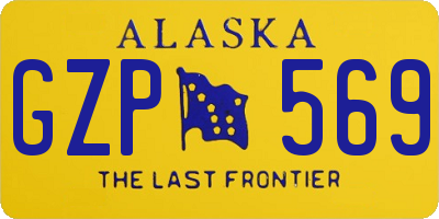 AK license plate GZP569