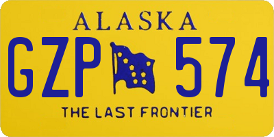 AK license plate GZP574