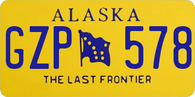 AK license plate GZP578