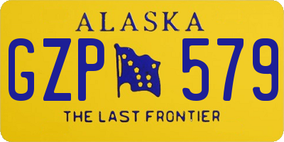 AK license plate GZP579