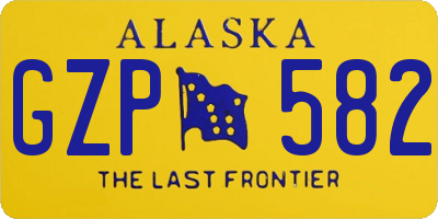 AK license plate GZP582