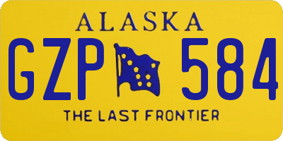 AK license plate GZP584