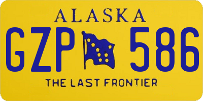 AK license plate GZP586