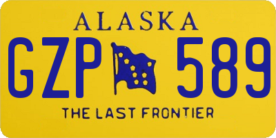 AK license plate GZP589