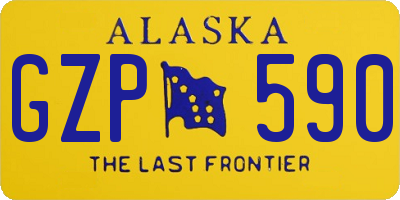 AK license plate GZP590