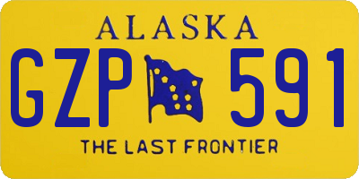 AK license plate GZP591