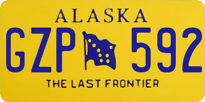 AK license plate GZP592