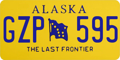 AK license plate GZP595