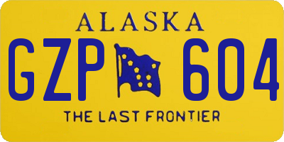 AK license plate GZP604