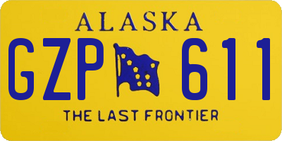 AK license plate GZP611