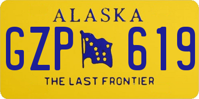 AK license plate GZP619