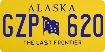 AK license plate GZP620