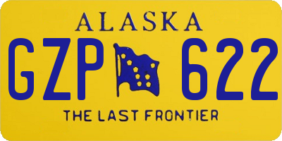 AK license plate GZP622