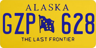 AK license plate GZP628