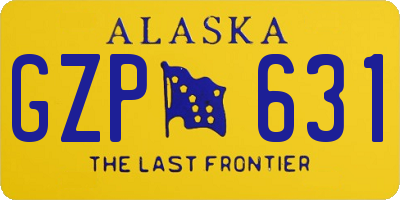 AK license plate GZP631