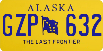 AK license plate GZP632
