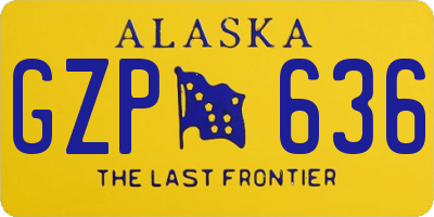 AK license plate GZP636