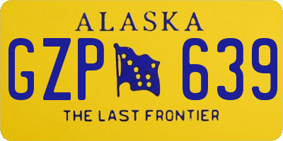 AK license plate GZP639