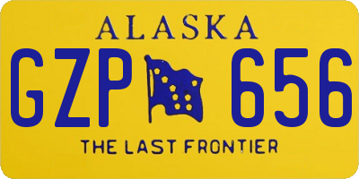 AK license plate GZP656
