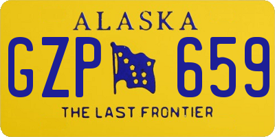 AK license plate GZP659