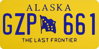 AK license plate GZP661