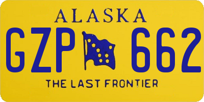 AK license plate GZP662