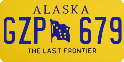 AK license plate GZP679