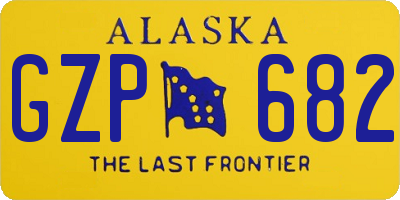 AK license plate GZP682