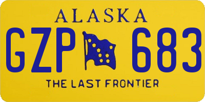 AK license plate GZP683