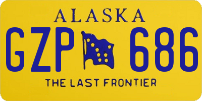 AK license plate GZP686