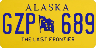 AK license plate GZP689