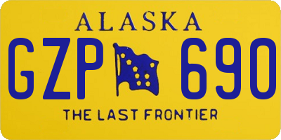 AK license plate GZP690
