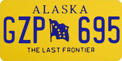 AK license plate GZP695