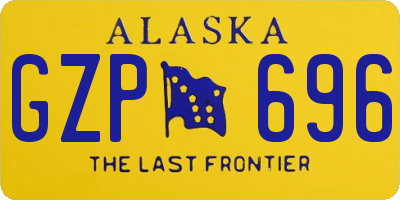 AK license plate GZP696