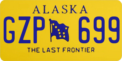 AK license plate GZP699