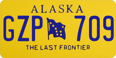 AK license plate GZP709