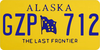 AK license plate GZP712