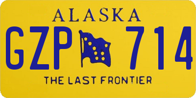 AK license plate GZP714