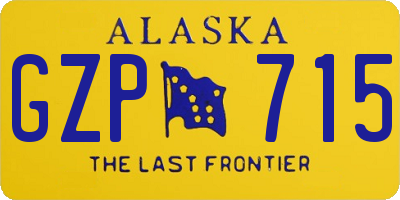 AK license plate GZP715