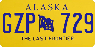 AK license plate GZP729